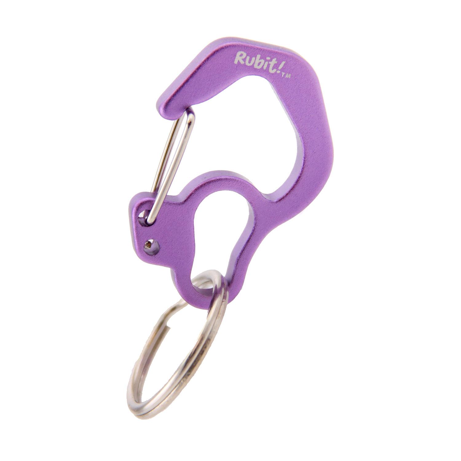 Rubit Dog Tag Clip - Purple Curve
