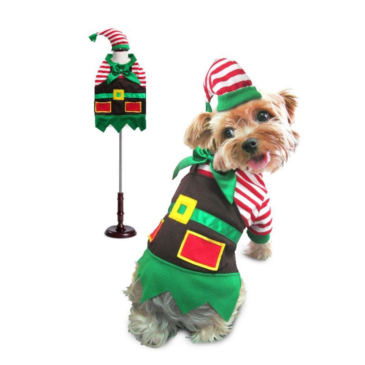 Puppe Love Santa's Elf Dog Costume