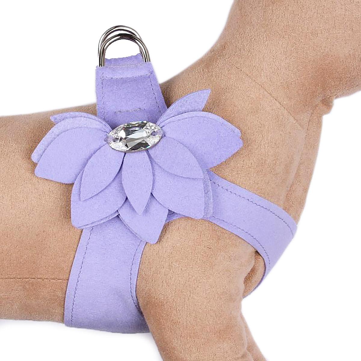 Susan Lanci Water Lilly Step-In Dog Harness - French Lavender