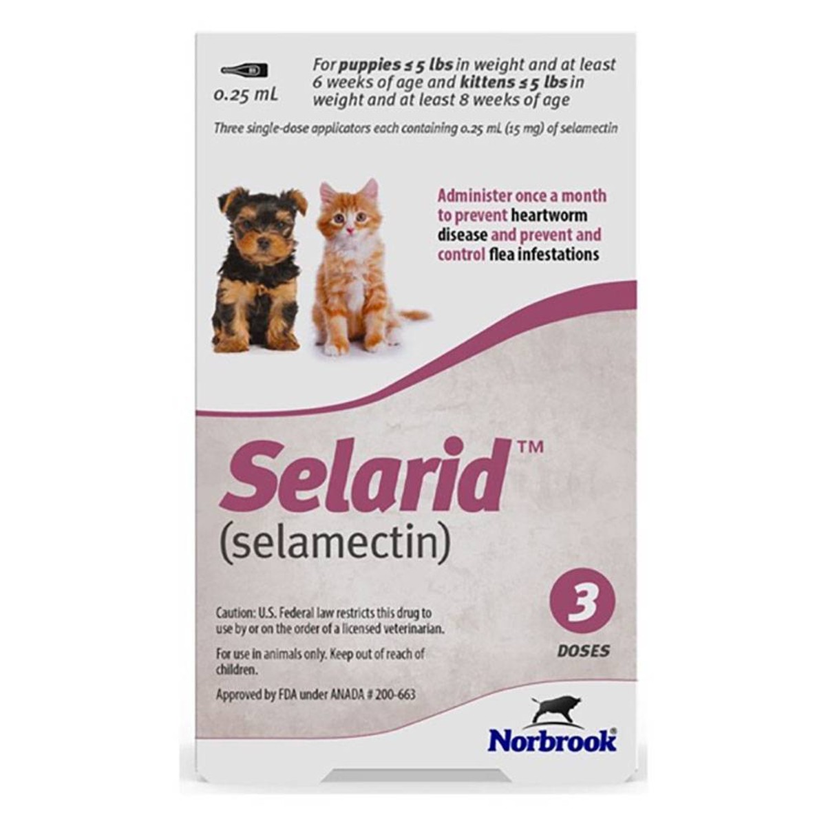 Selarid Puppy/Kitten Topical Solution