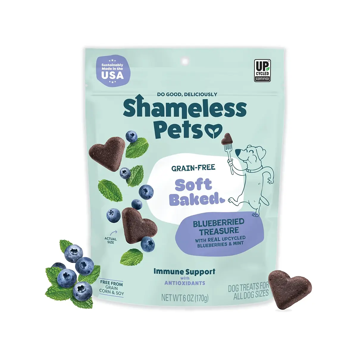 Shameless Pets Soft Baked Dog Treats - Blueberried Treasure