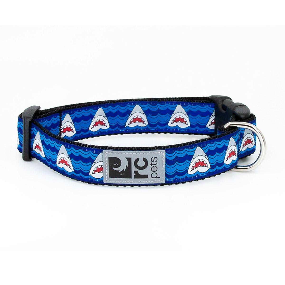 Shark Attack Adjustable Clip Dog Collar By RC Pets