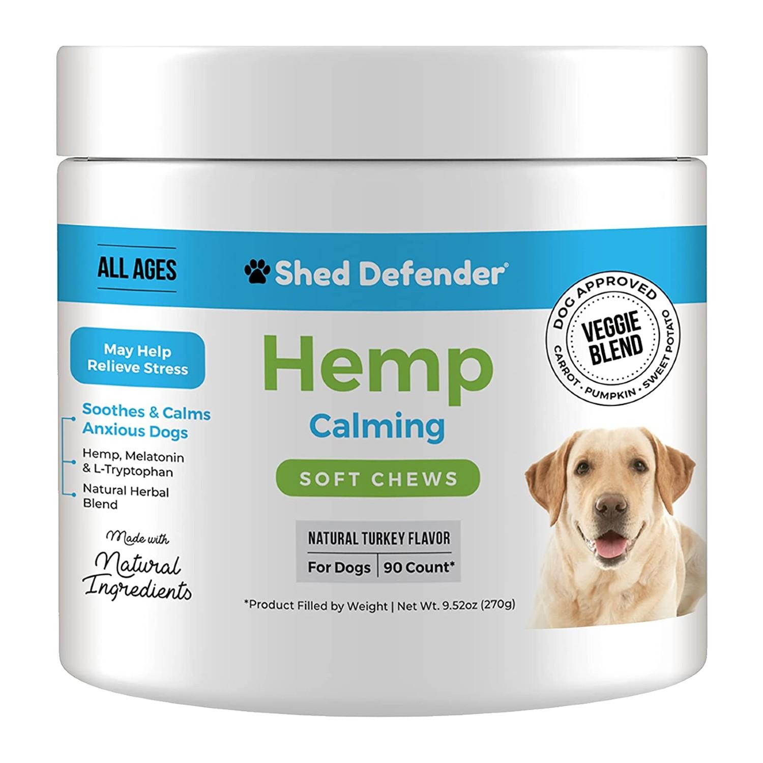 Shed Defender Dog Soft Chews - Hemp Calming