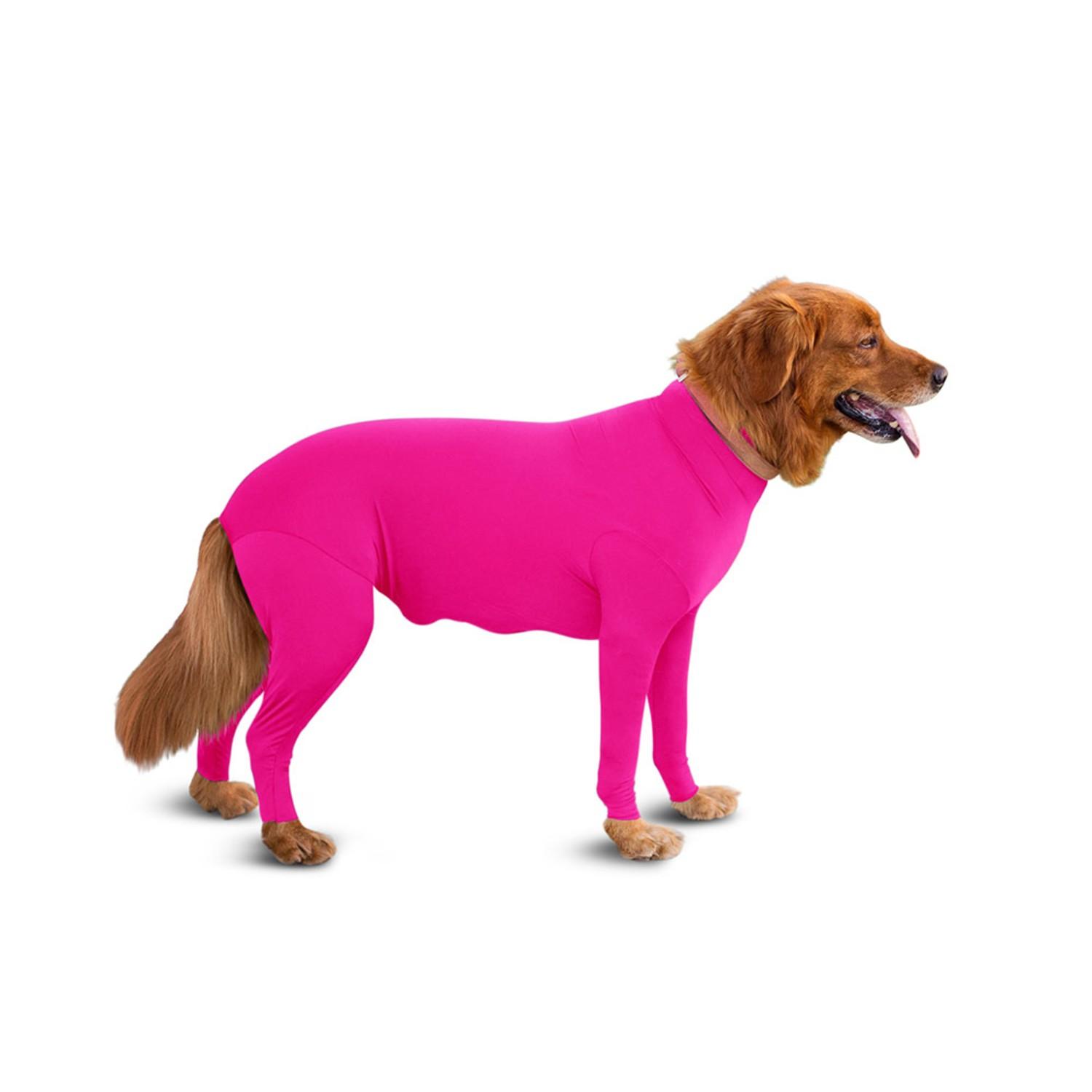 Shed Defender Original Full Body Dog Onesie - Hot Pink