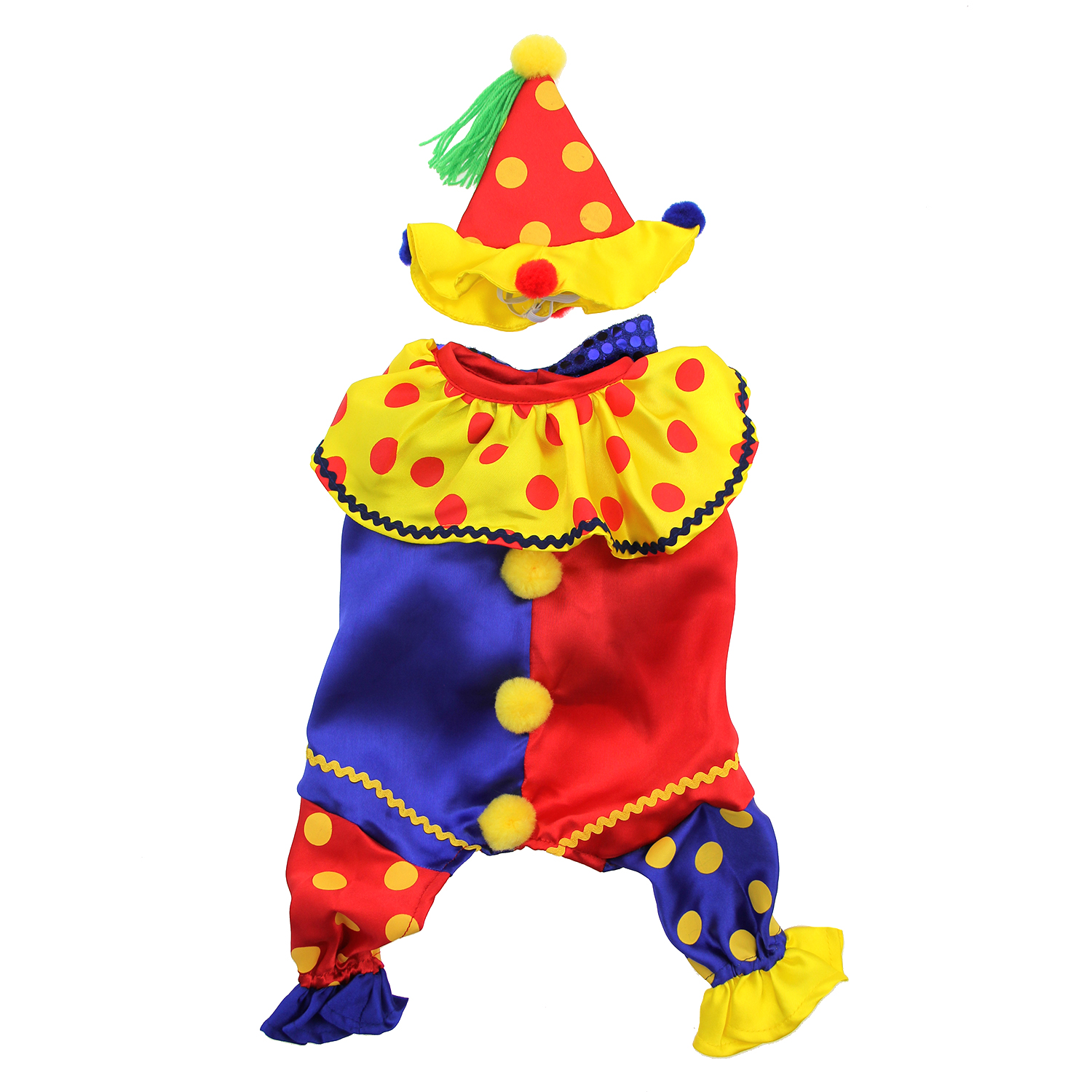 Puppe Love Shiny Clown Dog Costume