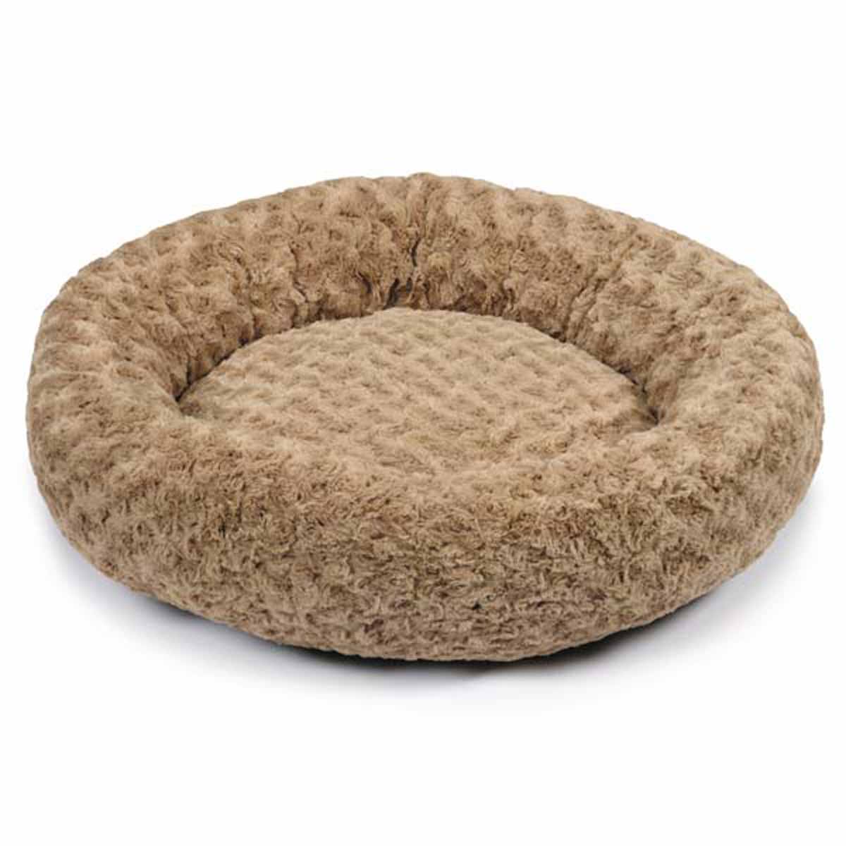 Slumber Pet Swirl Plush Donut Dog Bed - Oatmeal