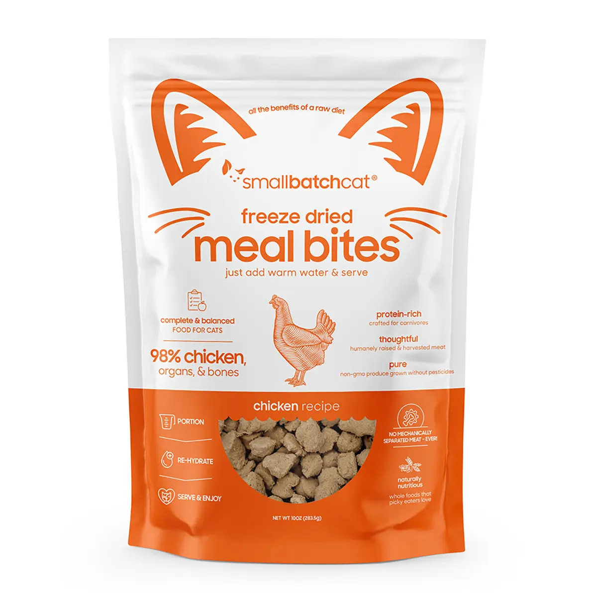 SmallBatch Freeze Dried Meal Bites Cat Food - Chicken