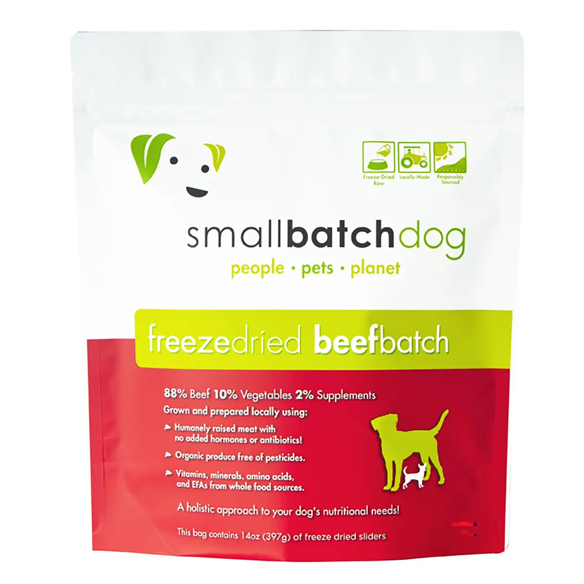 SmallBatch Freeze Dried Sliders Dog Food - Beef