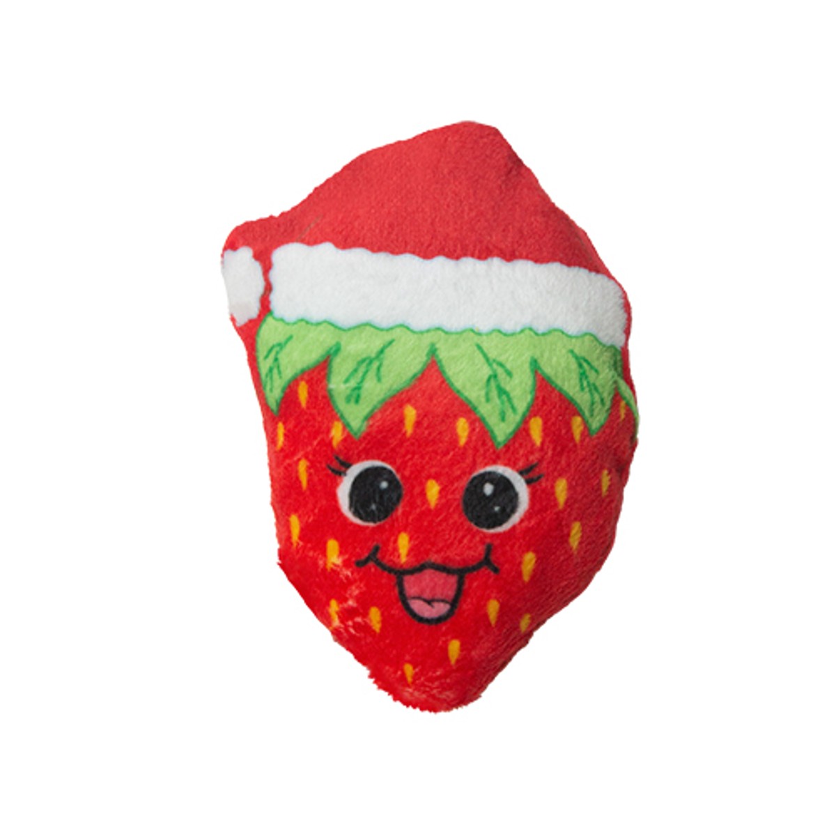 SnugArooz Holiday Fruit Plush Cat Toy - Kitty Berry Christmas