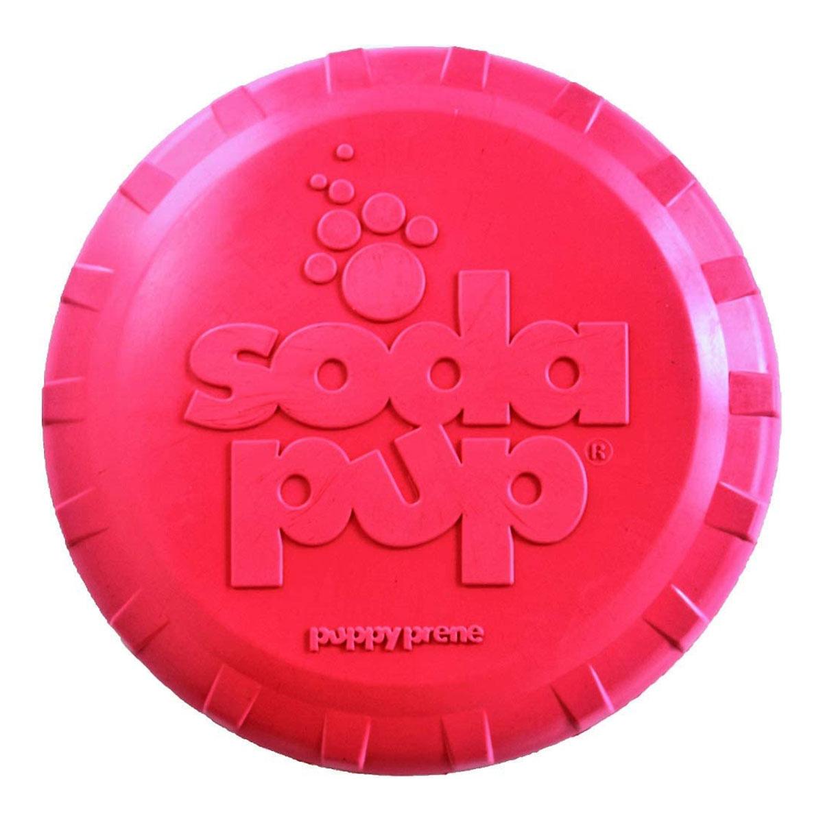 SodaPup Bottle Top Flyer Disc Dog Toy - Puppy Pink