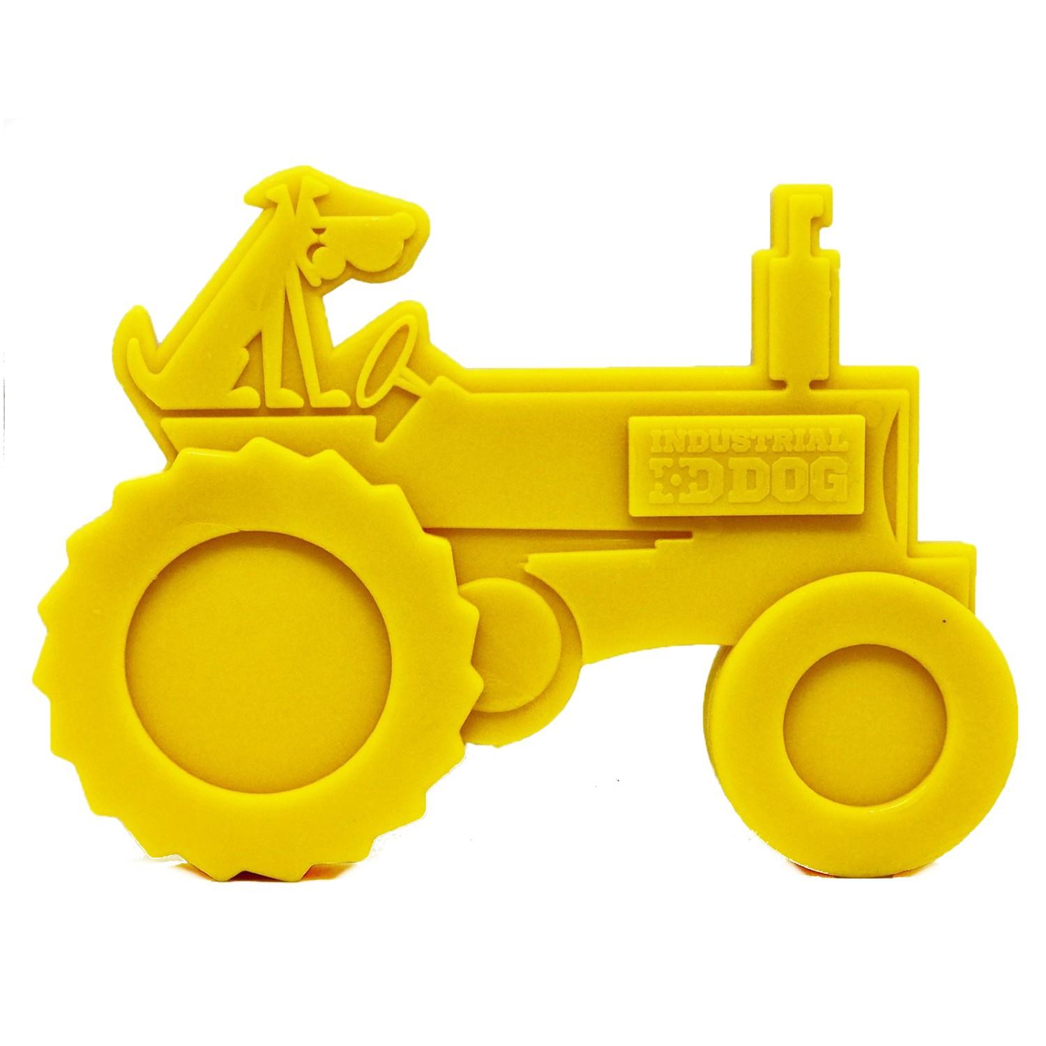SodaPup Industrial Dog Nylon Dog Toy - Yellow Tractor