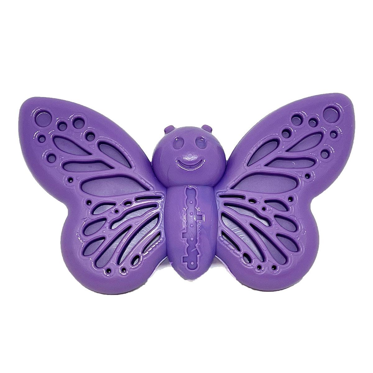 SodaPup Durable Butterfly Dog Toy - Purple