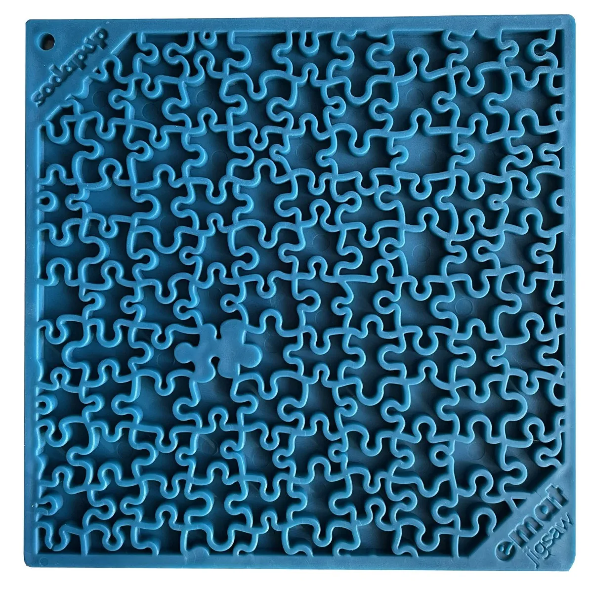 SodaPup Jigsaw Enrichment Licking Dog Mat - Blue