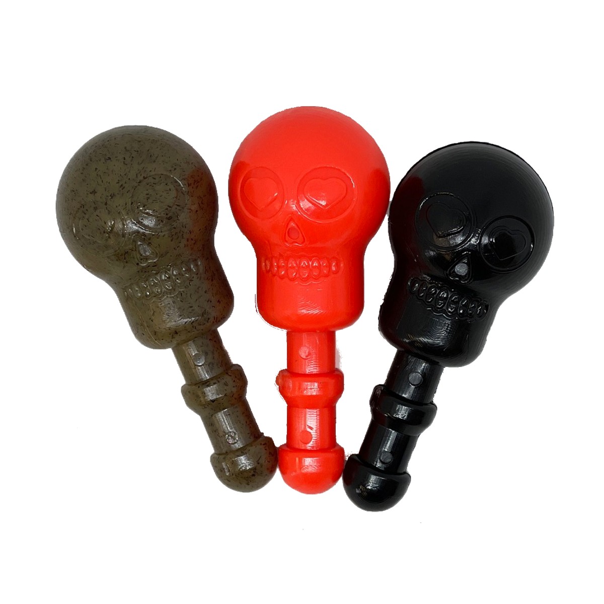 SodaPup Unstoppables Chewers Treat Dispenser Stoppers Dog Toy - 3 Pack Skulls