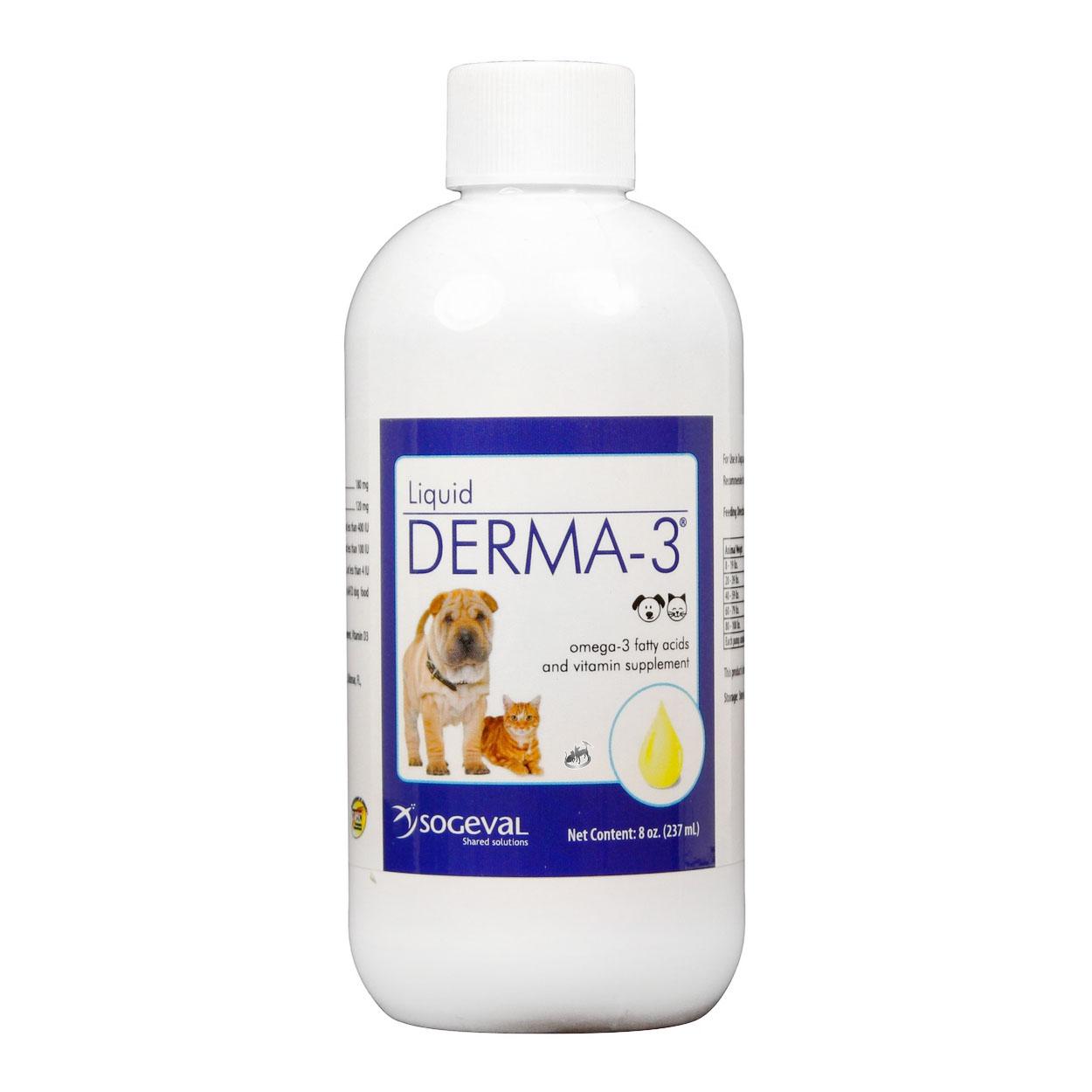 Sogeval Derma-3 Liquid Fatty Acid Supplement For Dogs and Cats