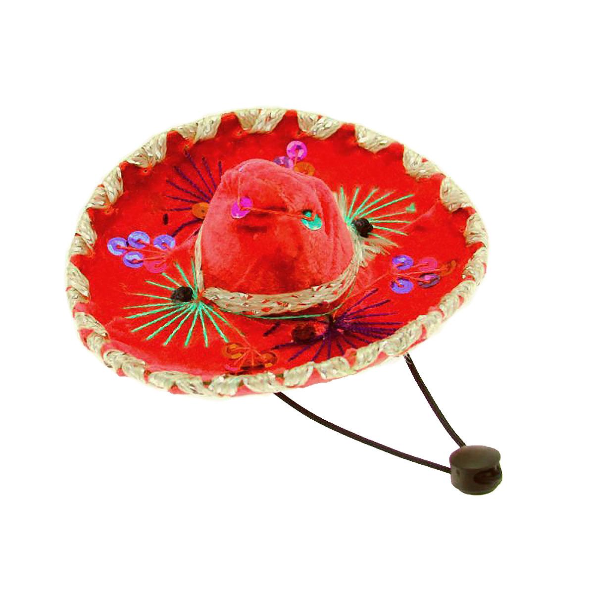 Puppe Love Sombrero Dog Hat - Red