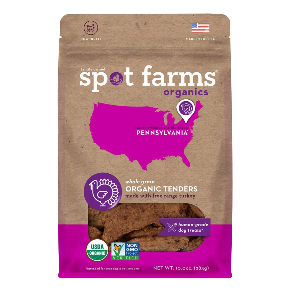 Spot Farms Organic Turkey Tenders Dog Treats