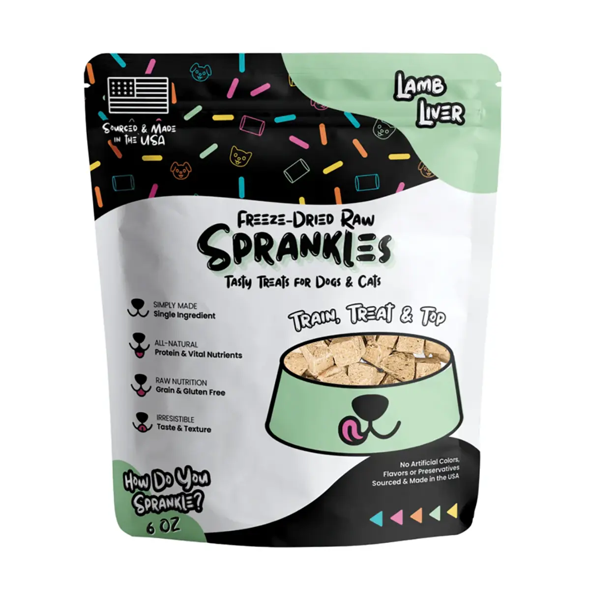 Sprankles Freeze Dried Cat & Dog Treats - Lamb Liver