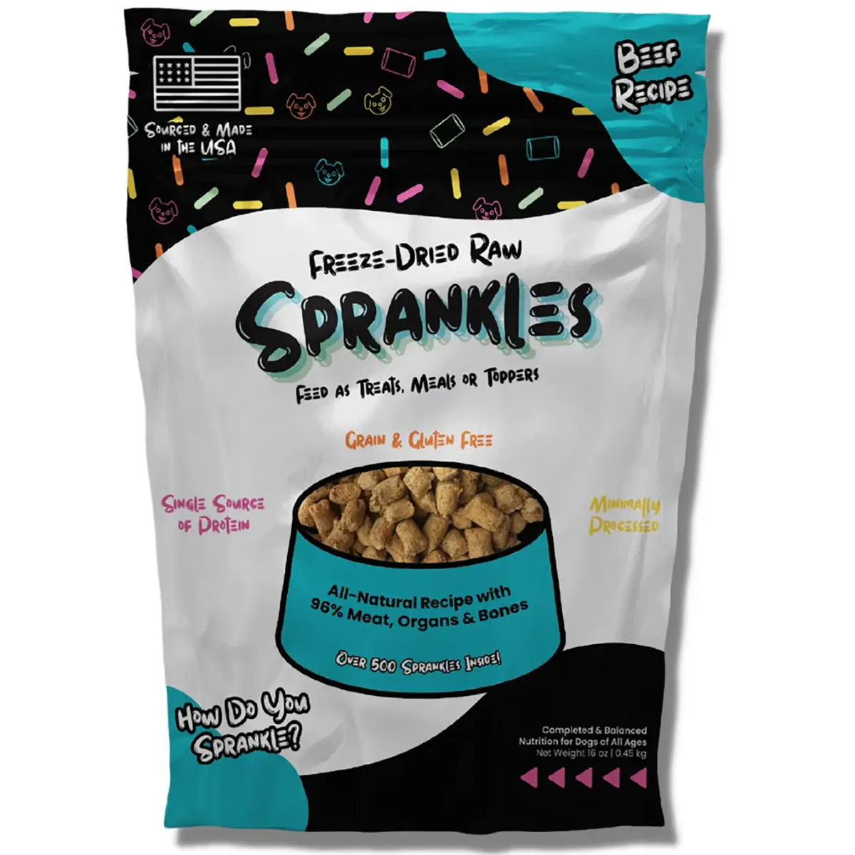 Sprankles Freeze Dried Dog Food Topper - Beef