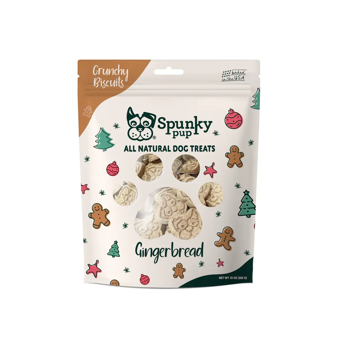 Spunky Pup Holiday Dog Treats - Gingerbread Treats