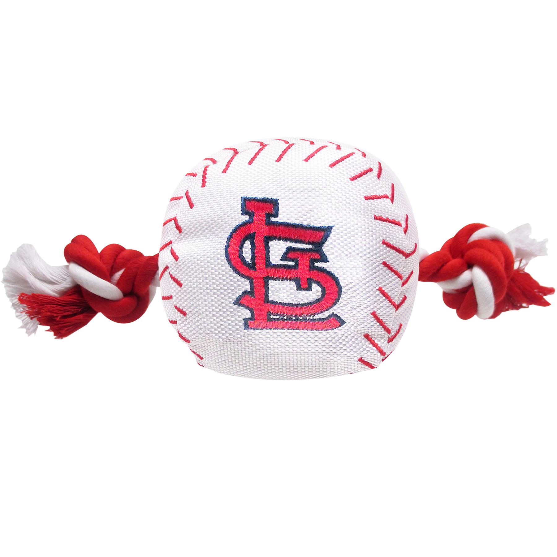 St. Louis Cardinals Nylon Plush Baseball Rope Dog Toy
