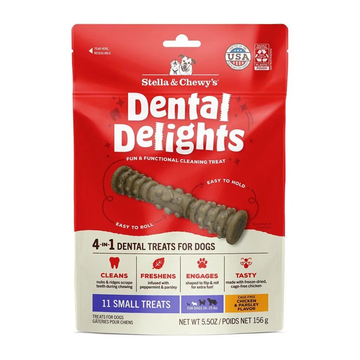 Stella & Chewy's Dental Delights Dog Treats - Small