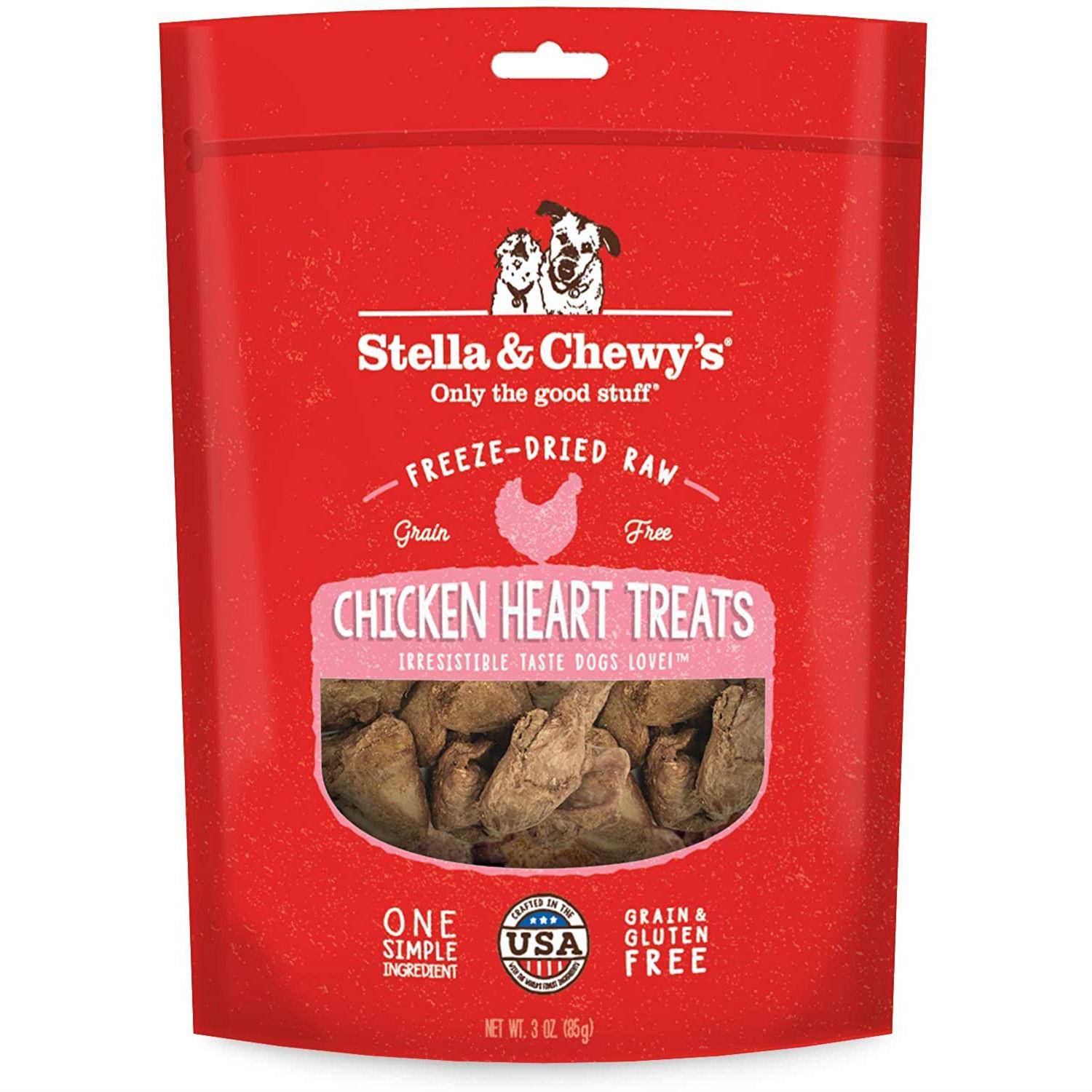 Stella & Chewy's Freeze Dried Chicken Heart Dog Treats