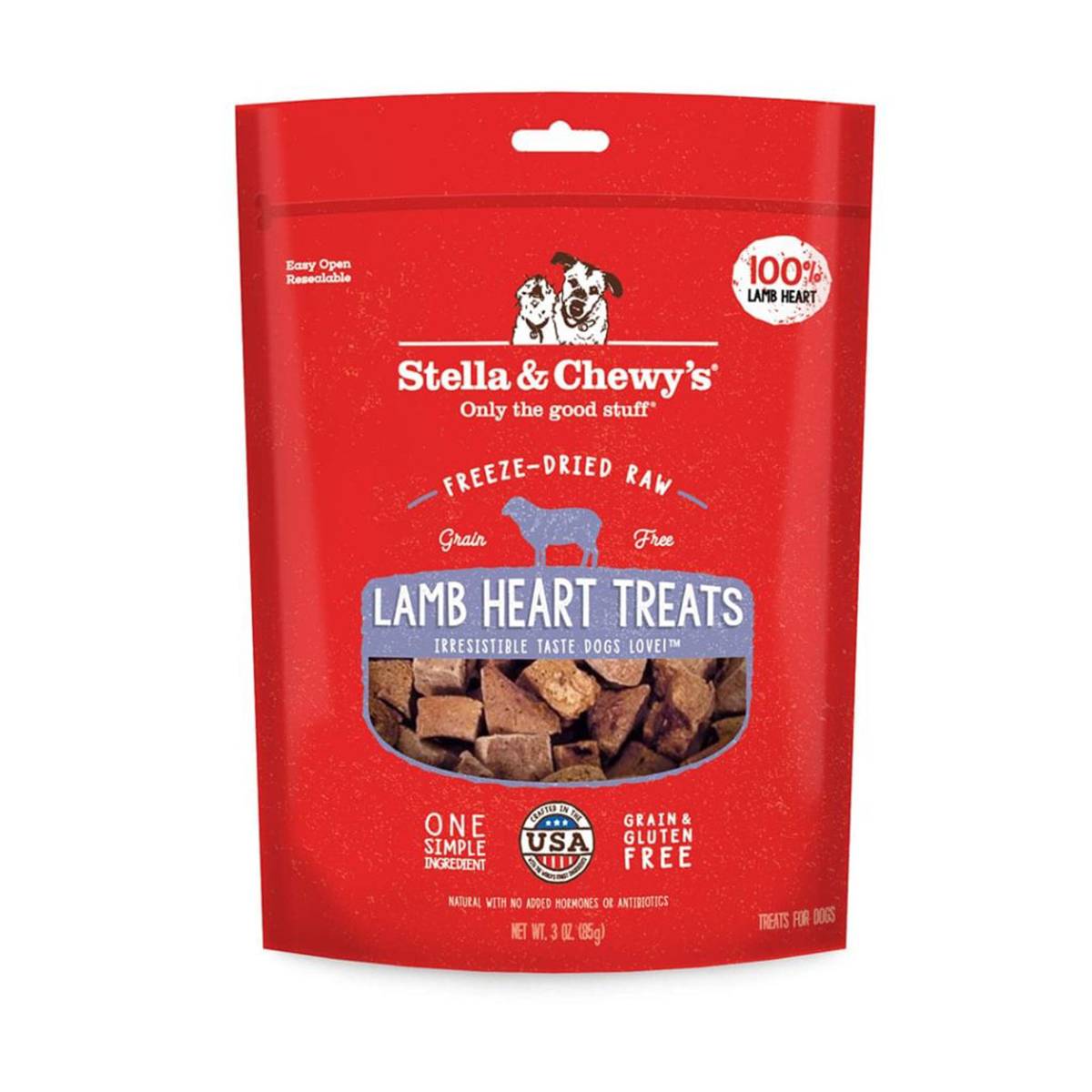 Stella & Chewy's Freeze Dried Lamb Heart Dog Treats