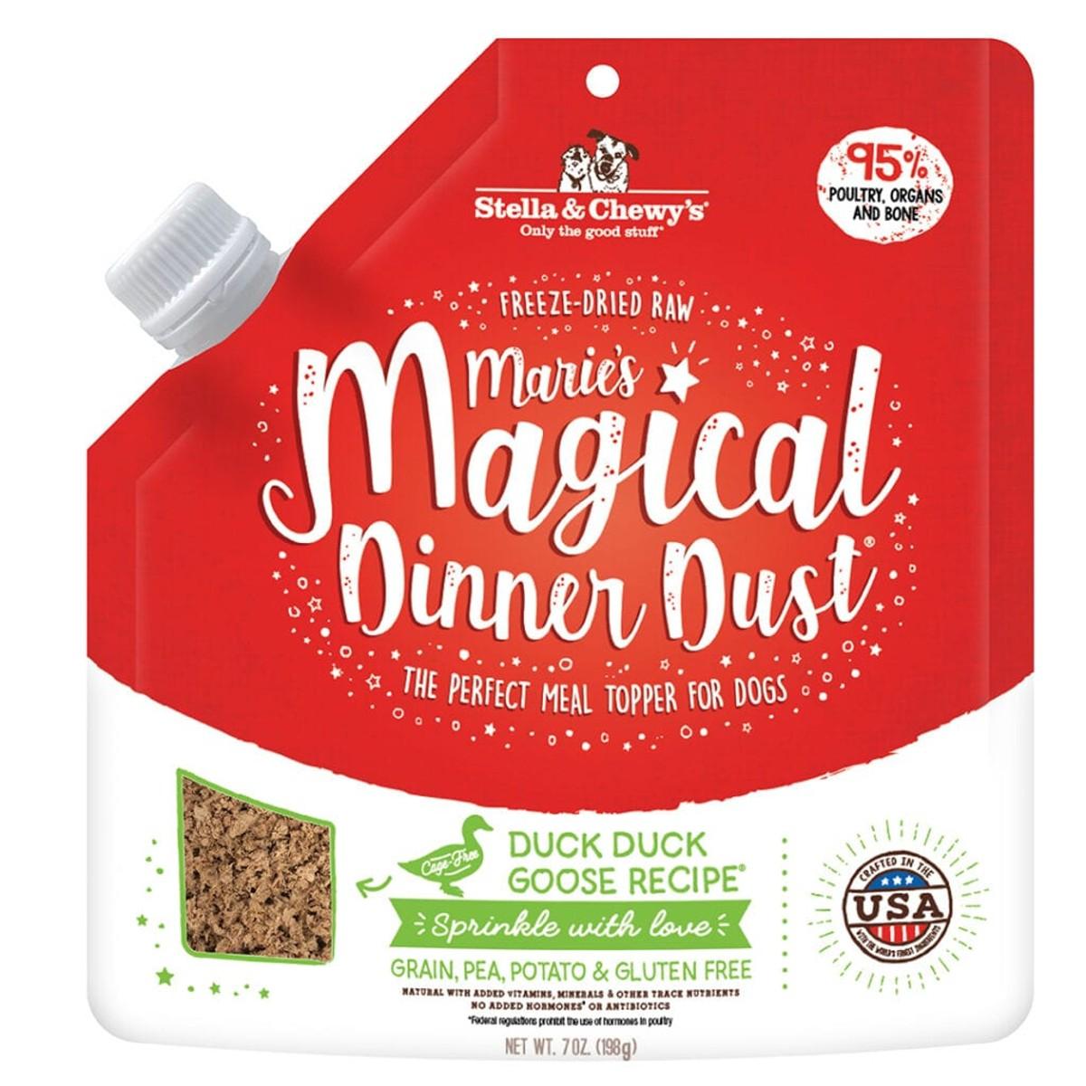 Stella & Chewy's Marie's Magical Dinner Dust Powdered Dog Food Topper - Duck, Duck, Goose