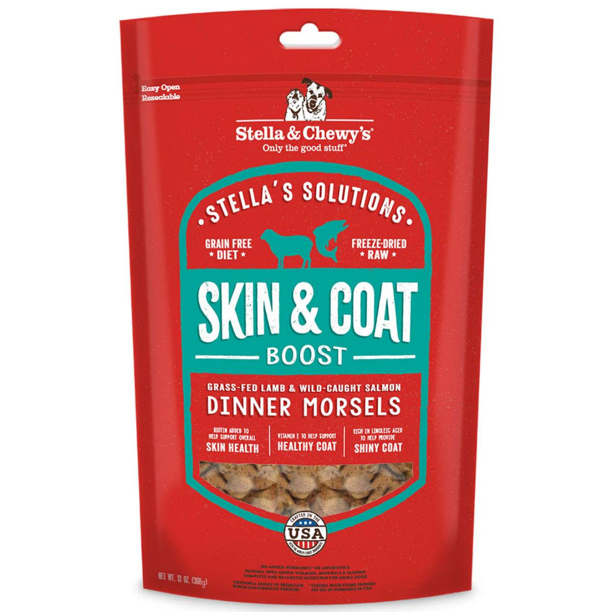 Stella & Chewy's Solutions Skin & Coat Boost Dinner Morsels Dog Food - Lamb & Salmon