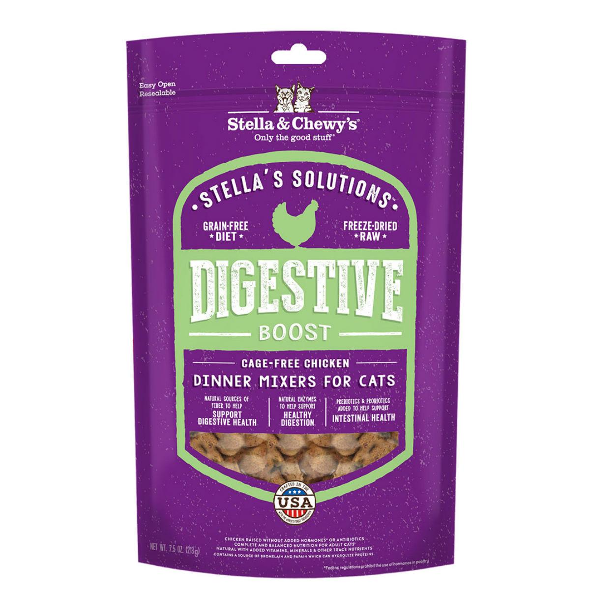 Stella & Chewy's Solutions Digestive Boost Dinner Morsels Cat Food - Chicken