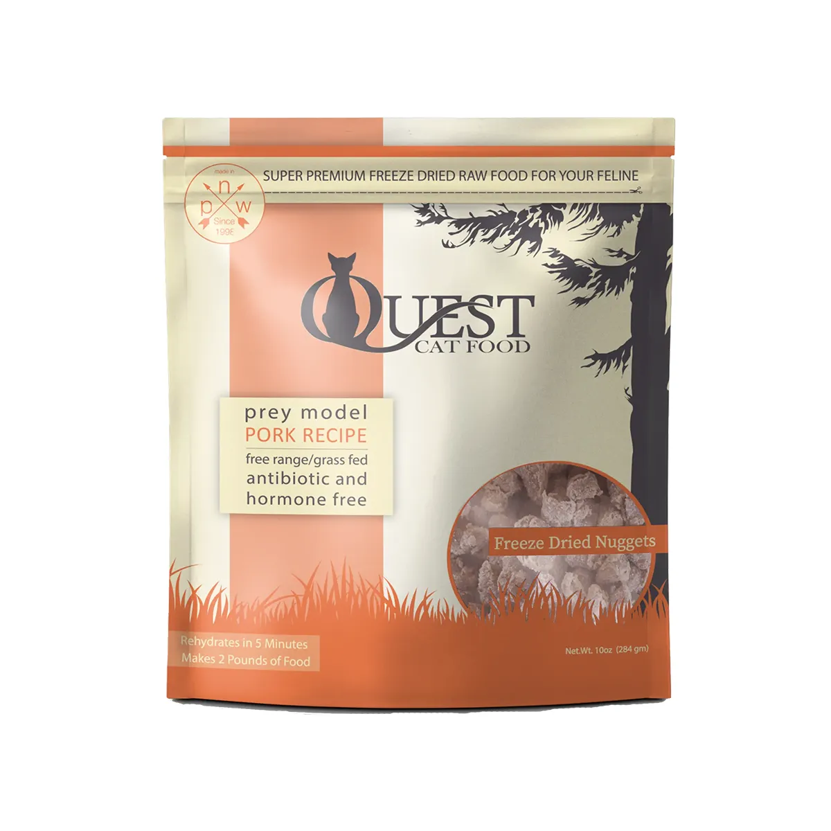 Steve's Real Food Quest Freeze-Dried Pork Cat Food