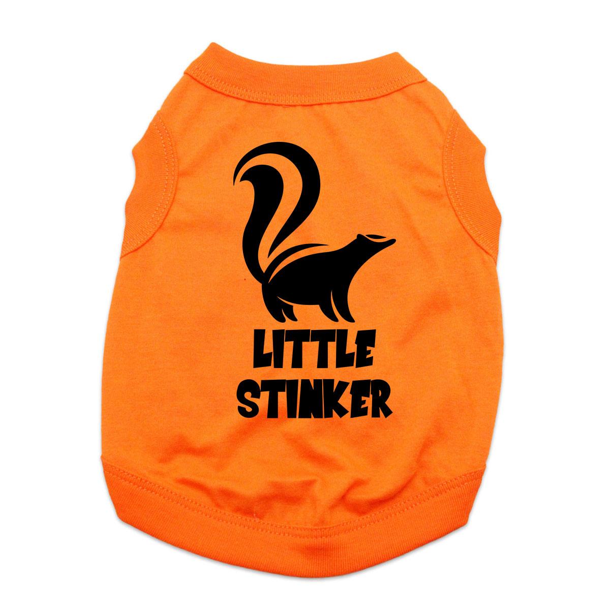 Little Stinker Dog Shirt - Orange