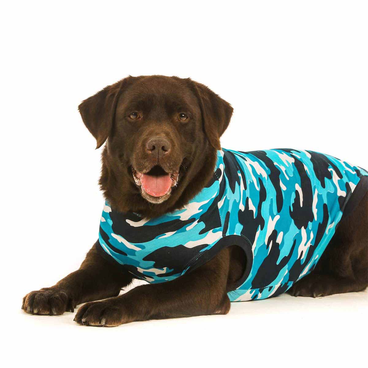 Suitical Recovery Suit for Dogs Blue Camo
