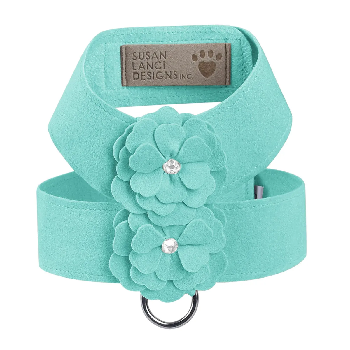 Susan Lanci Garden Series Tinkie Dog Harness - Bimini Blue