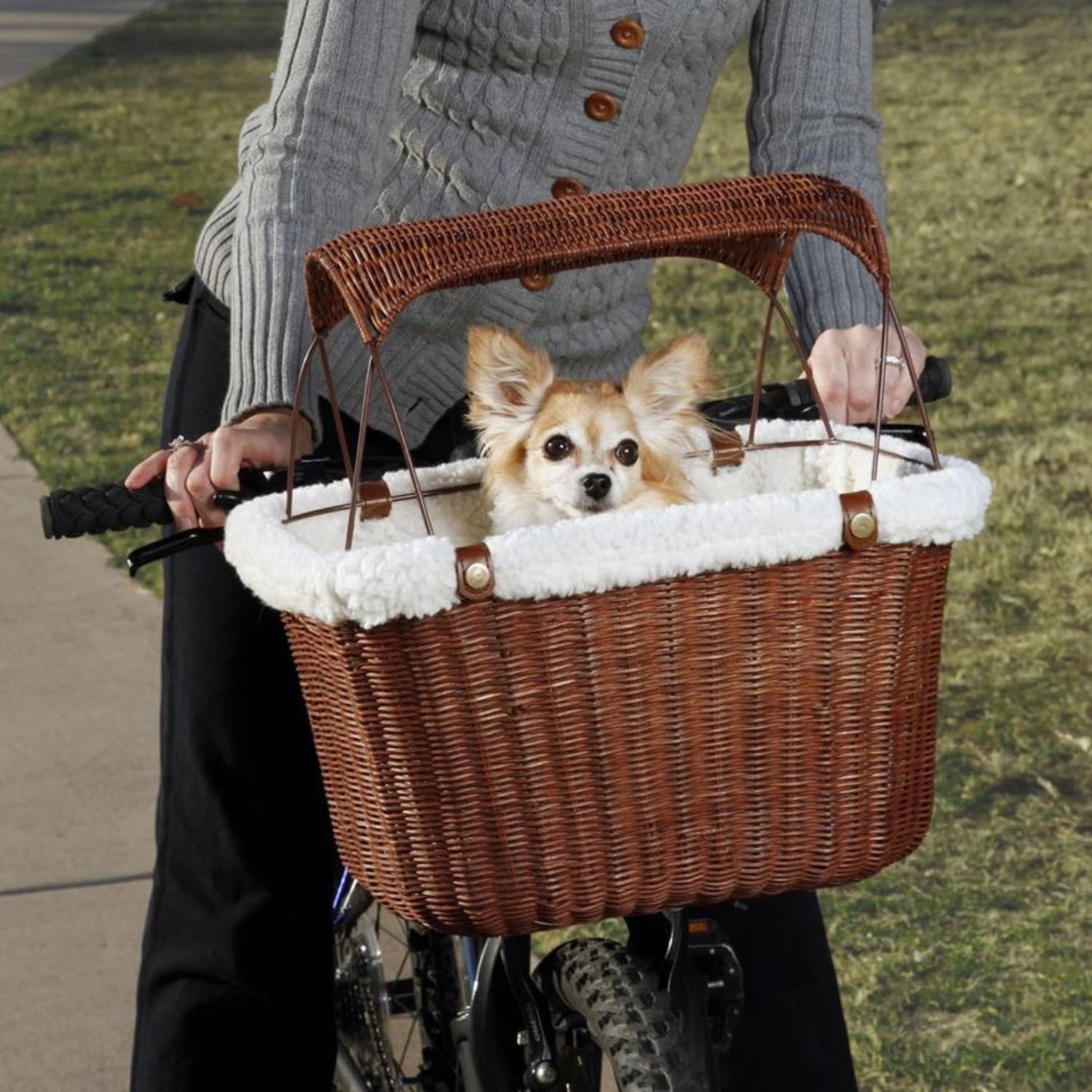 PetSafe Happy Ride Wicker Bicycle Basket for BaxterBoo