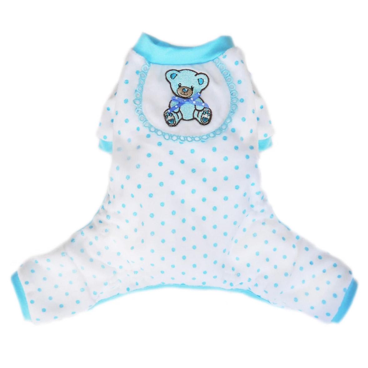 Pooch Outfitters Teddy Bear Dog Pajamas - Blue