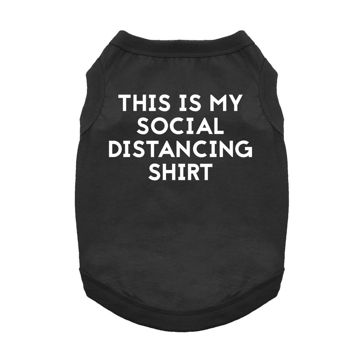 This is My Social Distancing Dog and Cat Shirt - Black