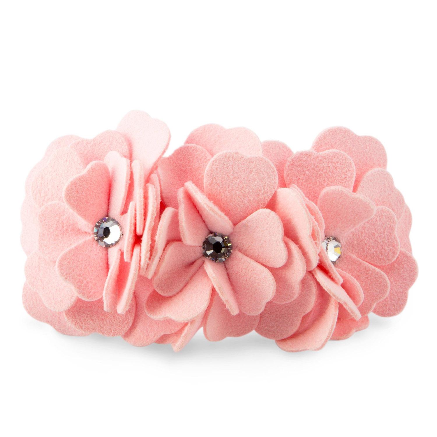 Susan Lanci Garden Flower Dog Collar - Puppy Pink