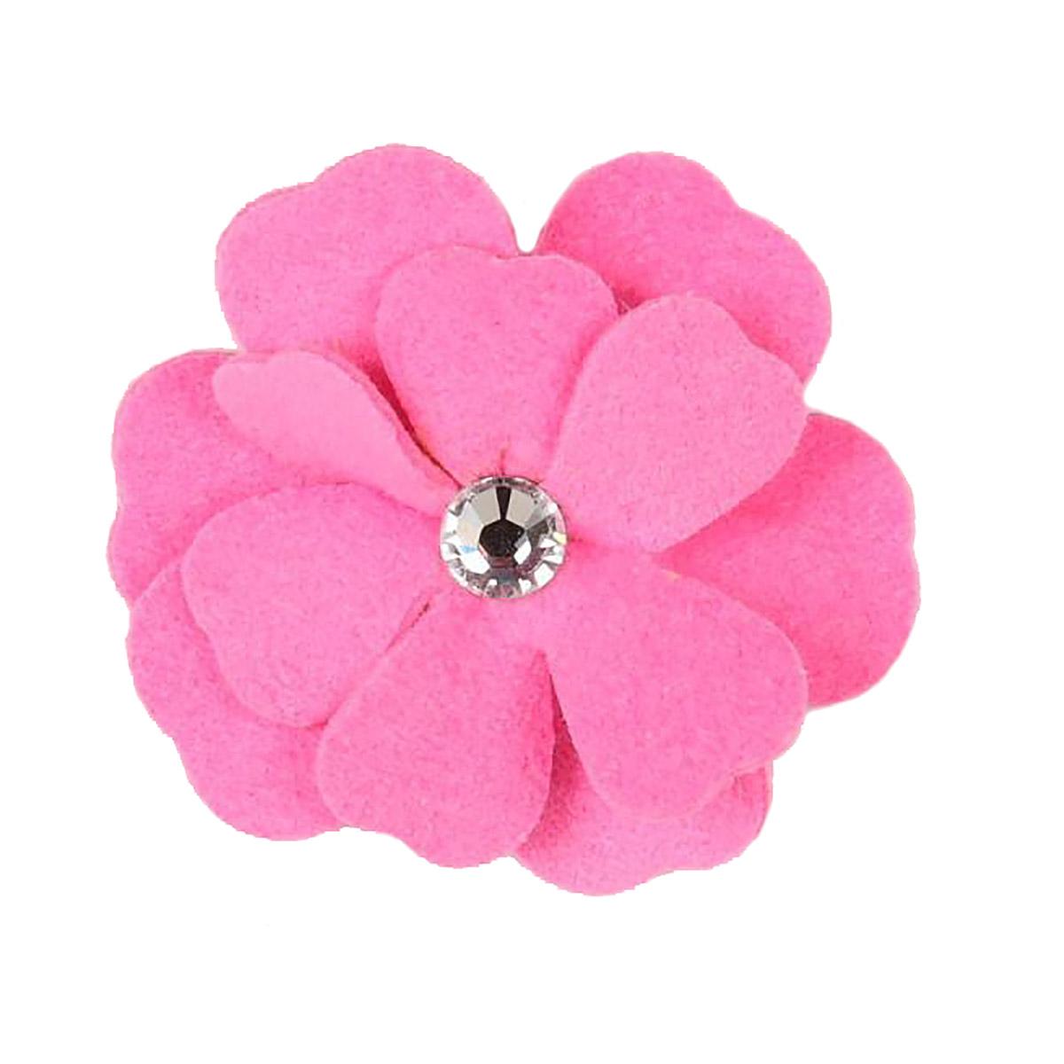 Tinkie's Garden Flower 2 Layer Dog Hair Bow by Susan Lanci - Perfect Pink