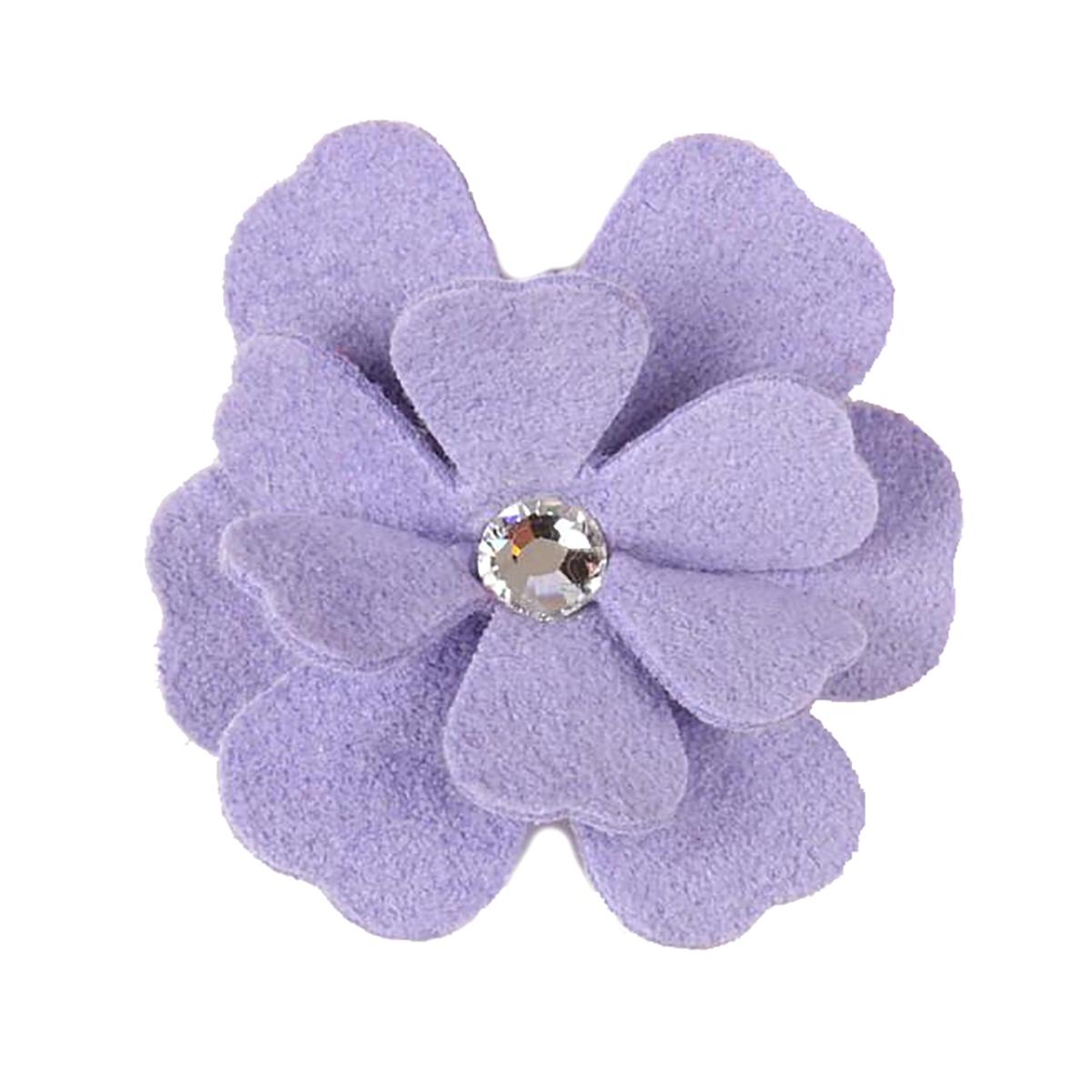 Tinkie's Garden Flower 2 Layer Dog Hair Bow by Susan Lanci - French Lavender