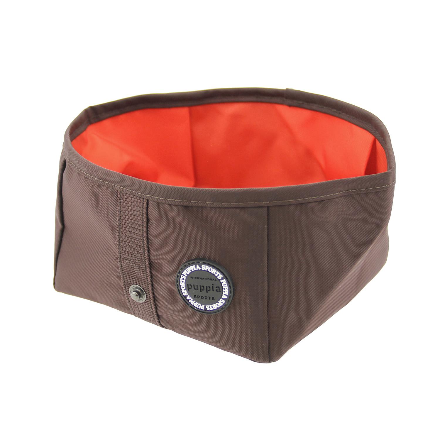 Trek Square Portable Bowl by Puppia Life - Brown