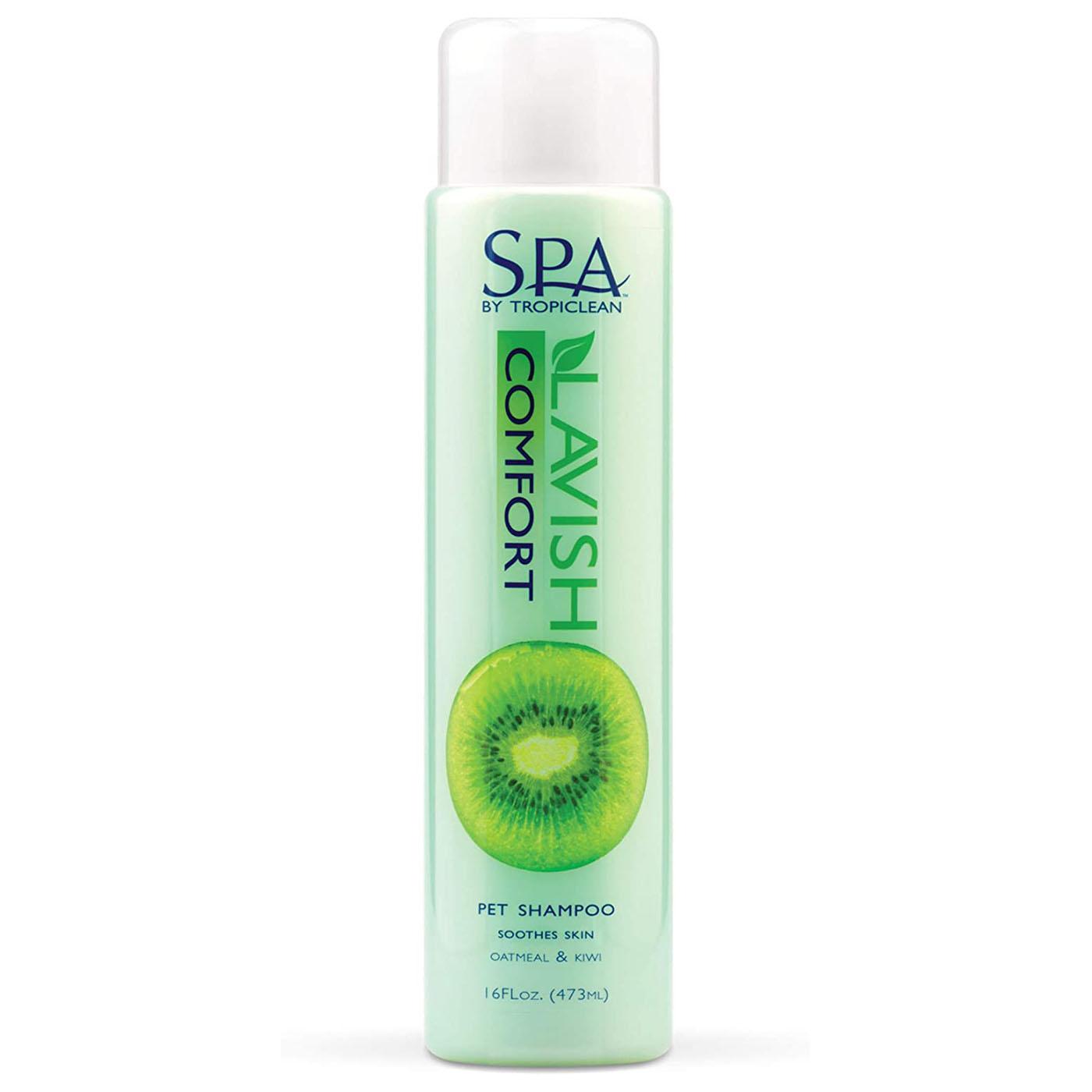 TropiClean Spa Comfort Dog Shampoo Oatmeal BaxterBoo