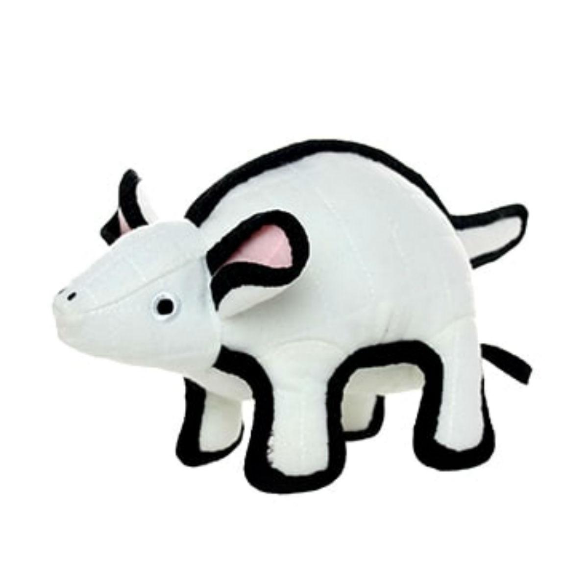 Tuffy Barnyard Series Dog Toy - White Mouse
