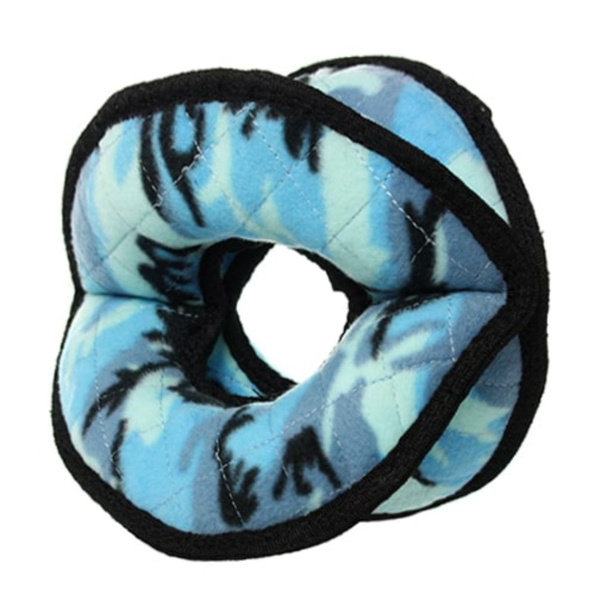 Tuffy Ultimate 4-Way Ring Dog Toy - Camo Blue