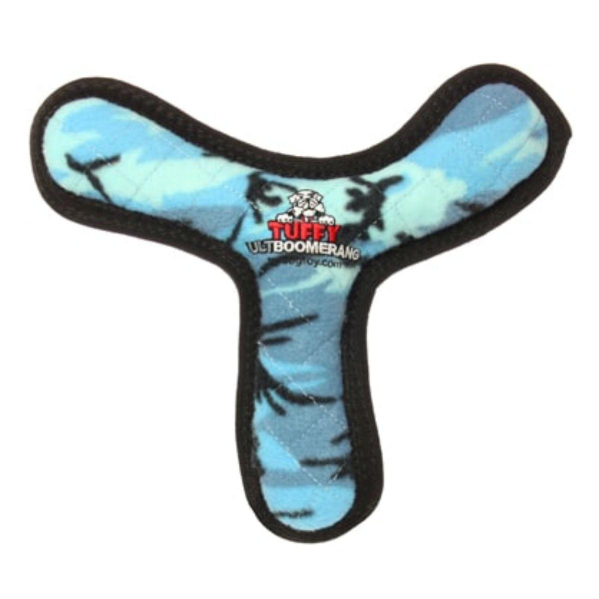 Tuffy Ultimate Boomerang Dog Toy - Camo Blue