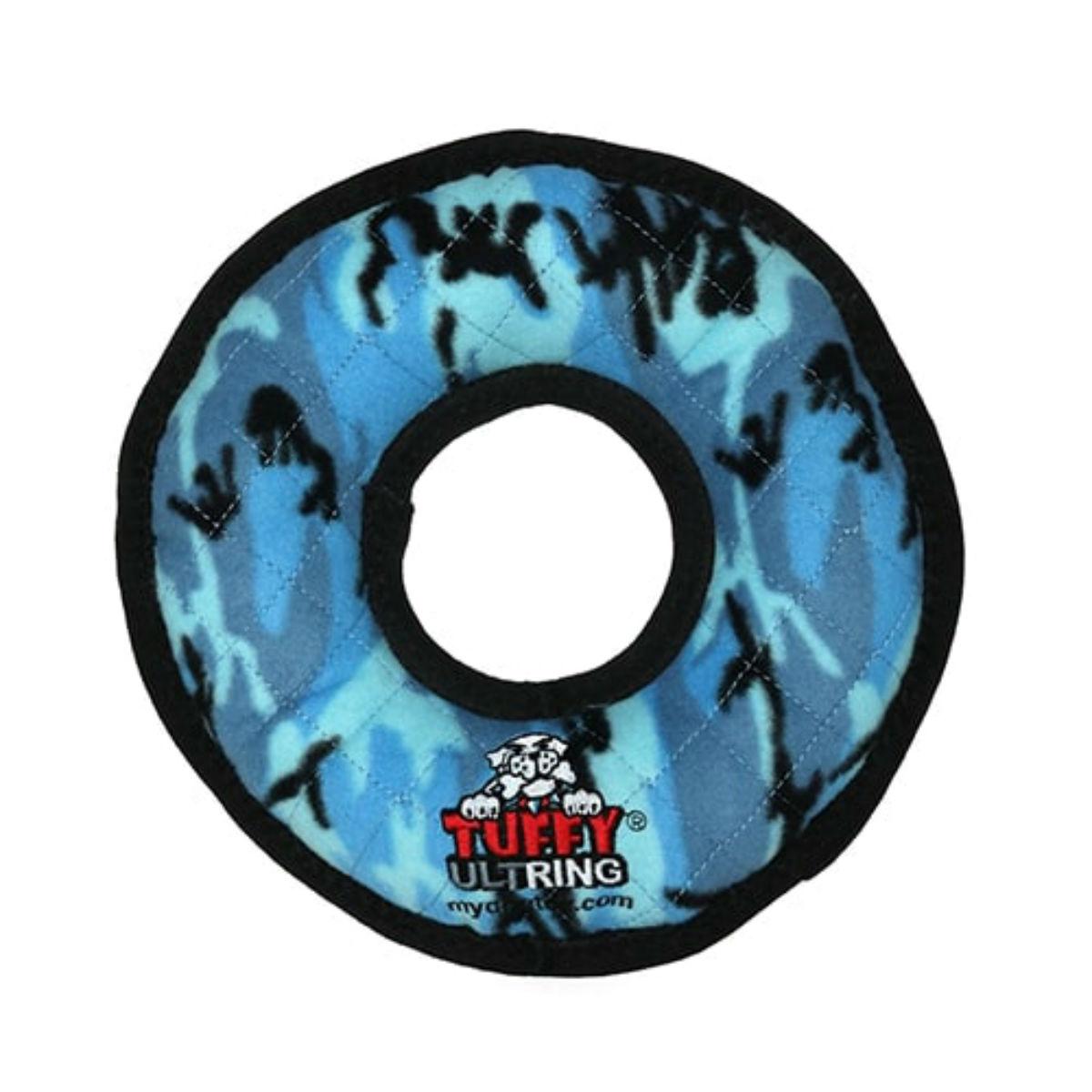 Tuffy Ultimate Ring Dog Toy - Camo Blue