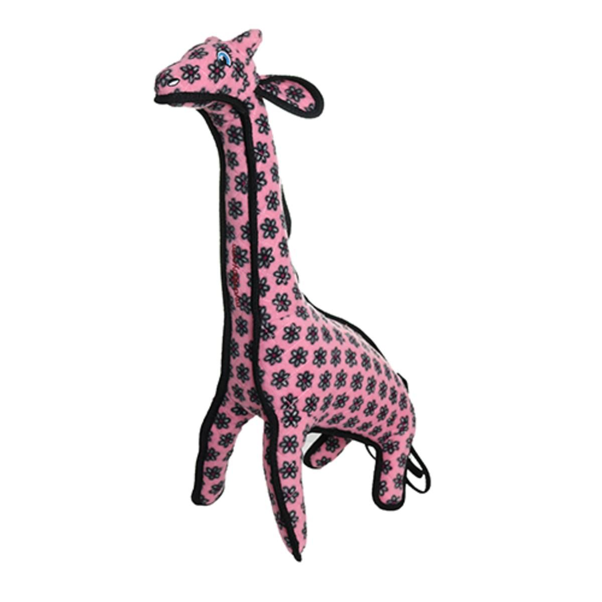 Tuffy Zoo Series Dog Toy - Pink Giraffe