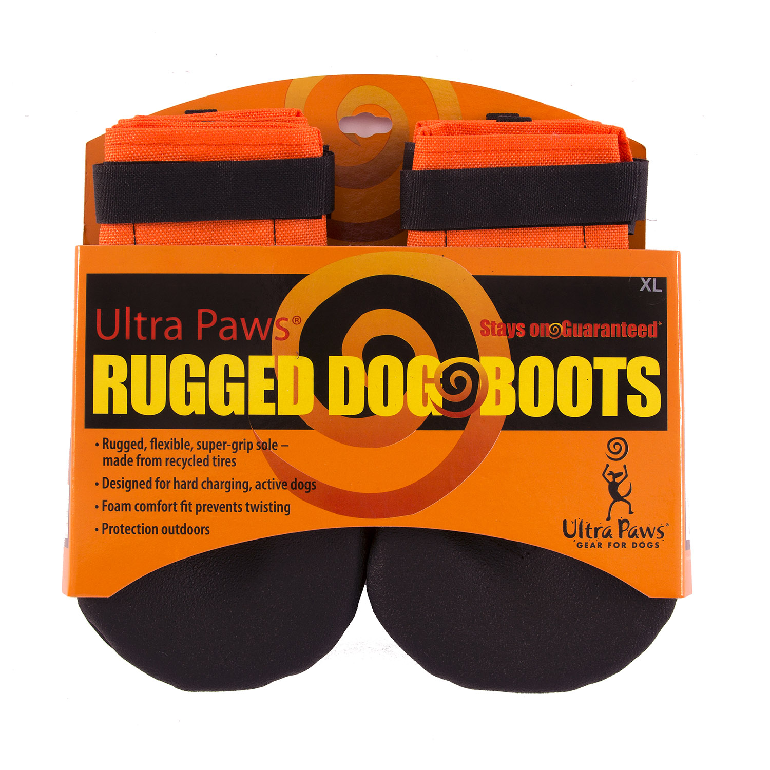 Ultra Paws Rugged Dog Boots - Orange | BaxterBoo