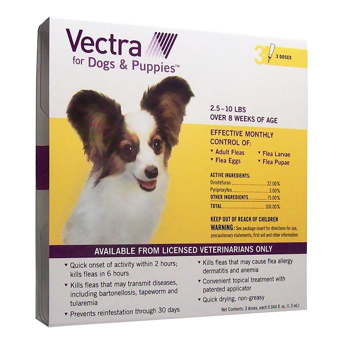 Vectra Topical Flea Treatment for Dogs and Puppies - 3 Doses